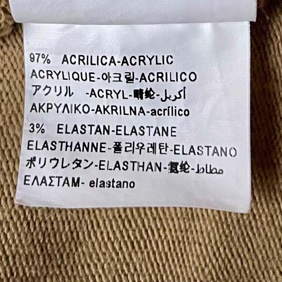 United Colors of Benetton Turtleneck Sweater S Tan Eyelash Long Sleeve Pullover - Picture 8 of 10